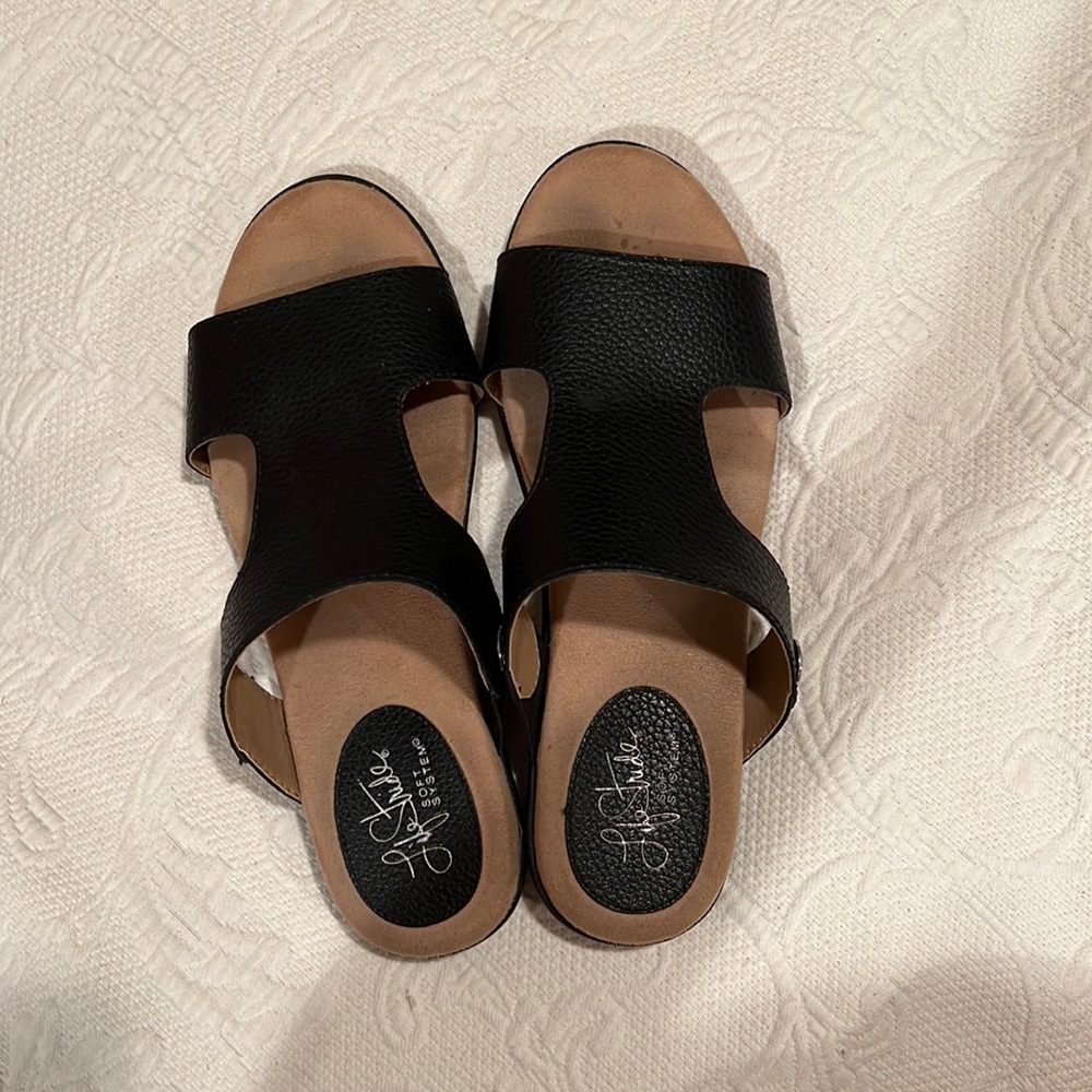 Black Leather Sandals